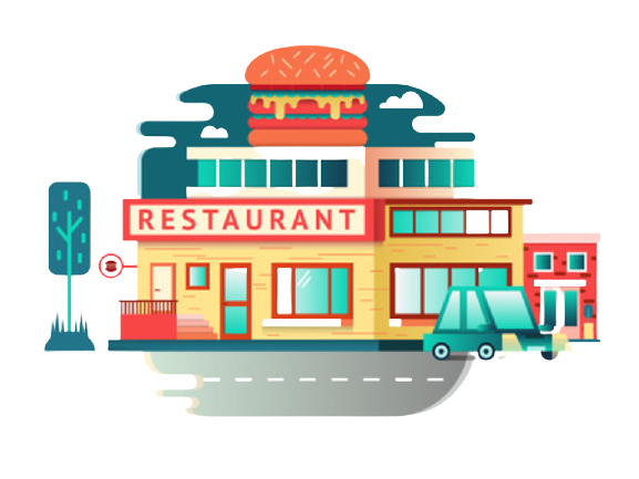 restaurant-building-flat